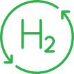 Green wind turbine graphic icon